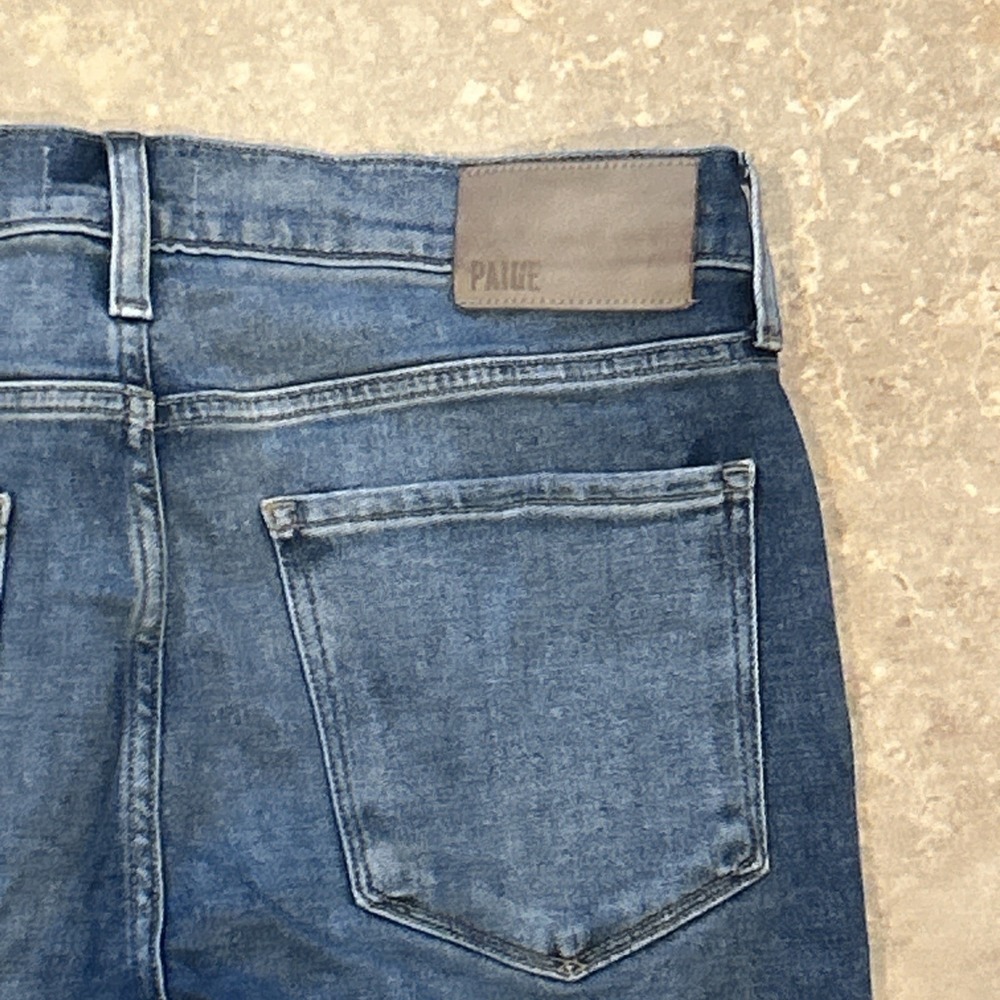 Paige Lennox Jeans Mens 30x33 Blue Denim Slim Straight Medium Wash Stretch